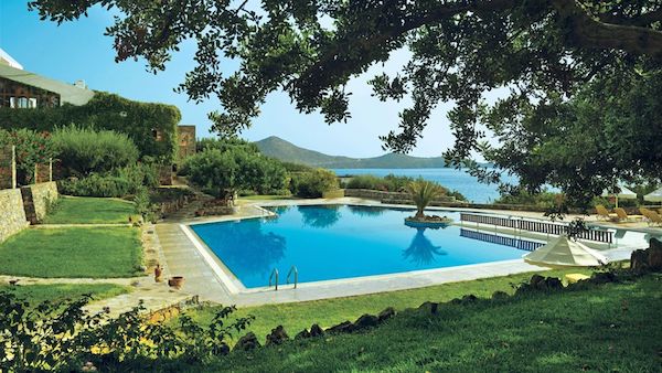 The pool at Elounda Mare Hotel